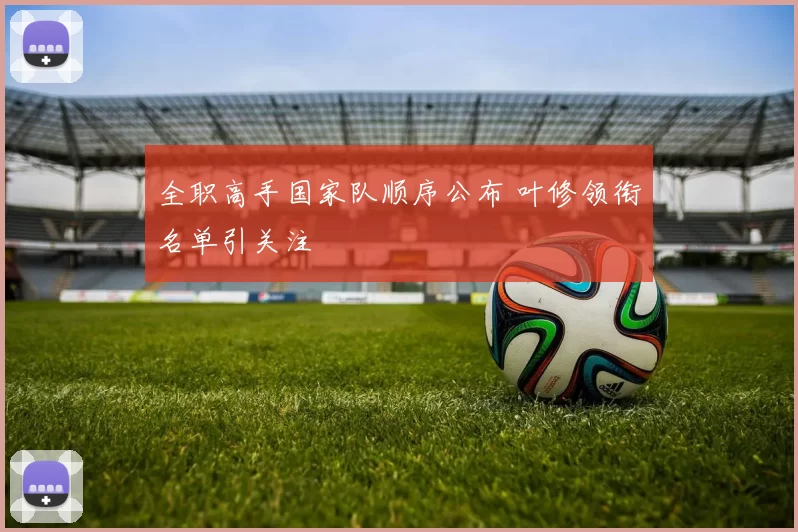 全职高手国家队顺序公布 叶修领衔名单引关注